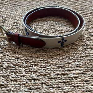 Smathers & Branson Fleur De Lis Belt size 40